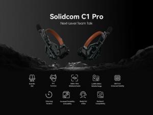 Hollyland представила Solidcom C1 Pro – первую в мире гарнитуру Wireless Dual-Mic ENC Intercom Headset System 
