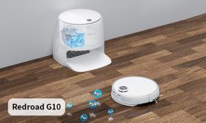 Робот-пылесос Redroad G10 с функцией автоматической очистки швабры обеспечит сухую и влажную уборку помещений
